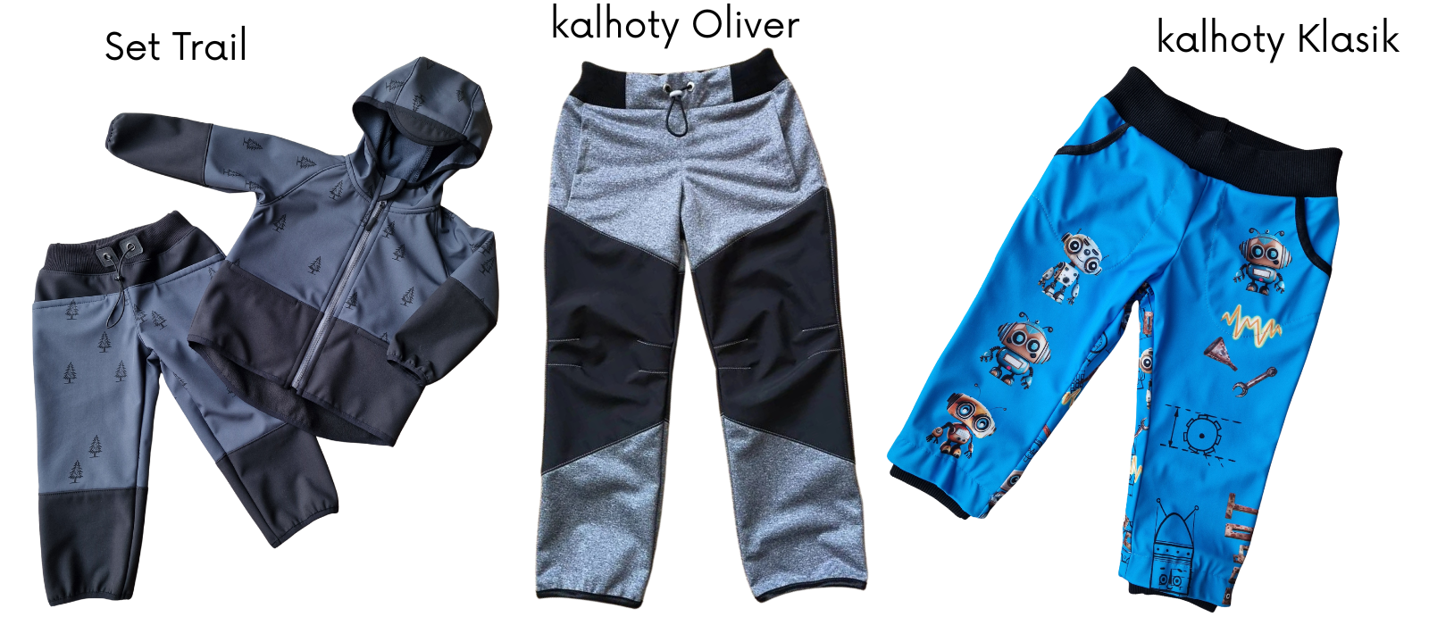 fotky jednotlivých doporučených střihů